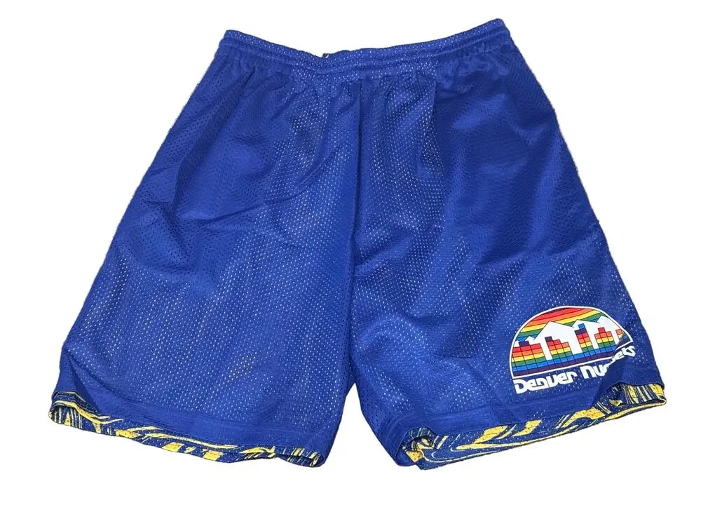 Denver Nuggets Mitchell & Ness 1991/92 Retro Reversible Shorts Men’s L NWOT